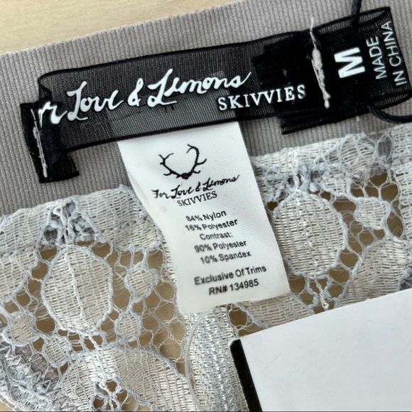 For Love & Lemons SKIVVIES Penelope Lace Thong - Picture 9 of 9